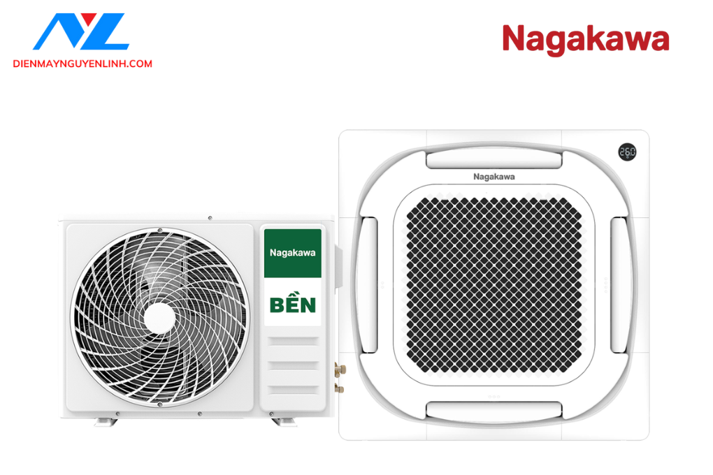 Điều hòa âm trần Cassette Inverter 8 hướng thổi NIT-C36R2U35 36000BTU