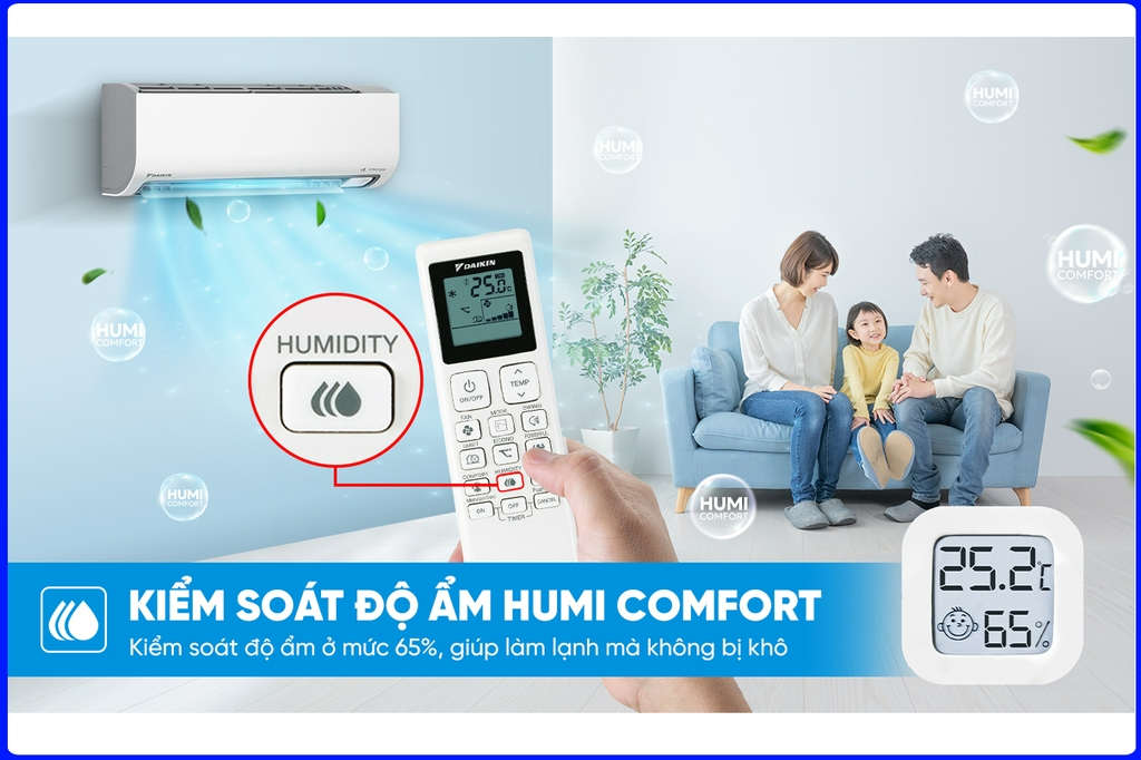 Điều hòa Daikin 3.0Hp  Inverter FTKF71ZVMV mới 2025