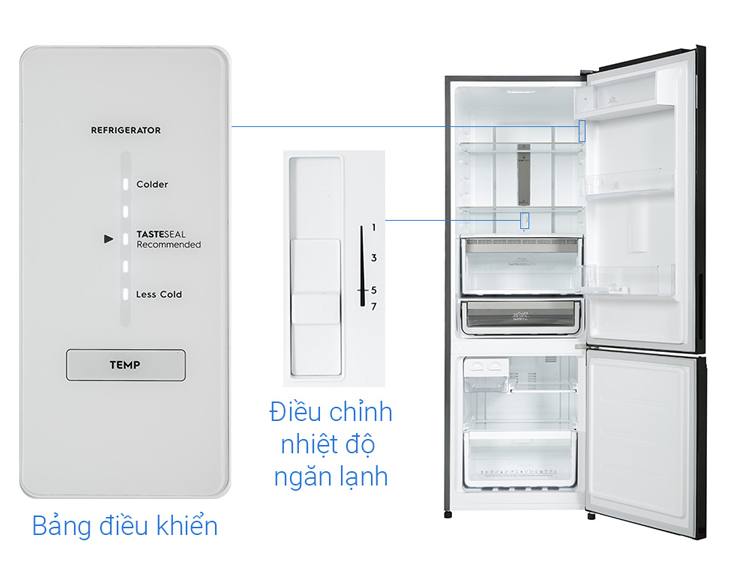 Tủ lạnh Electrolux Inverter 335 lít EBB3702K-H