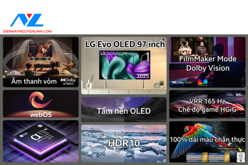 Smart Tivi LG Evo Oled 4K 97 inch 2025 (97M5PSA)