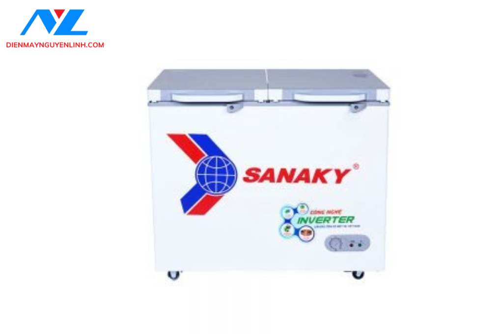 Tủ đông Sanaky Inverter VH-2599A4K cánh kính cường lực