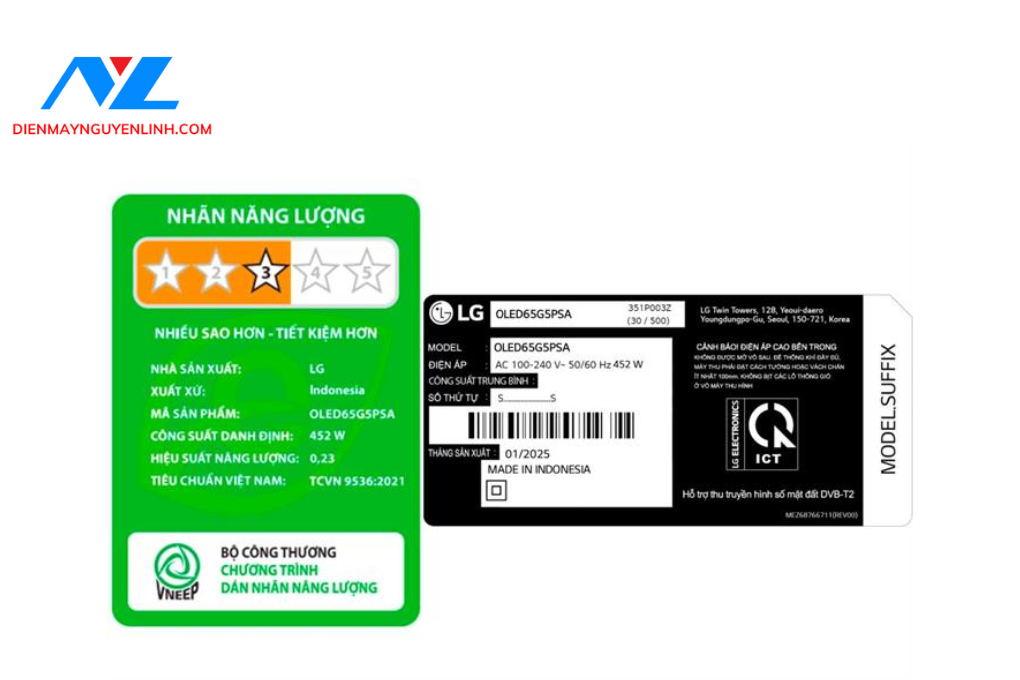 Smart Tivi LG Evo Oled 4K 65 inch 2025 (65G5PSA)