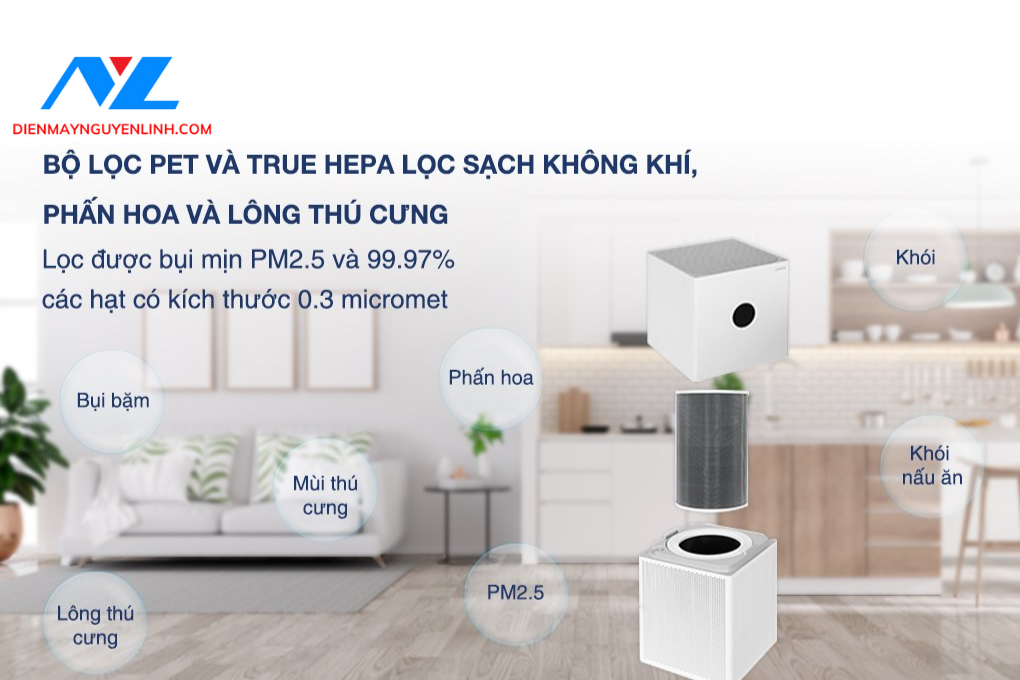 Máy lọc không khí Xiaomi Smart Air Purifier 4 lite EU (BHR5274GL) 33W