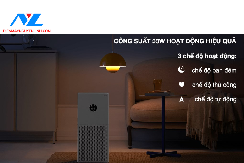 Máy lọc không khí Xiaomi Smart Air Purifier 4 lite EU (BHR5274GL) 33W