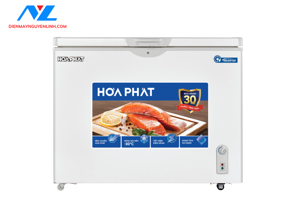 Tủ Đông 252L Hòa Phát HPF-AD8252 Công Nghệ Inverter, 1 ngăn 1 Cửa