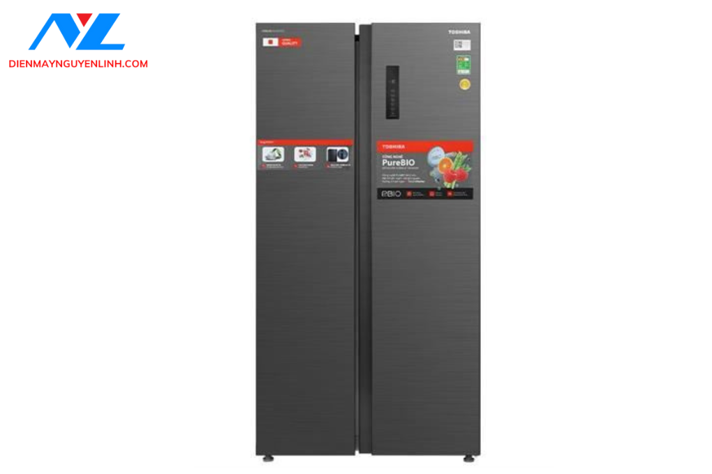 Tủ lạnh Toshiba Inverter 555 lít Side By Side GR-RS696WI-PMV(60)-AG