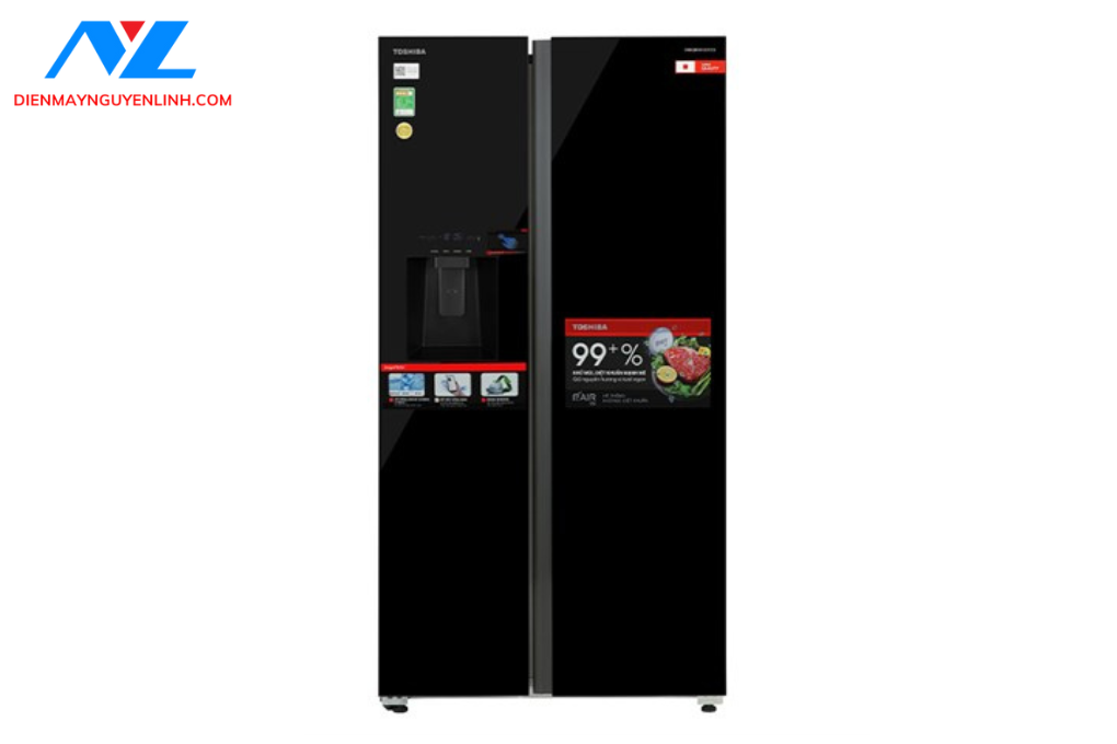 Tủ lạnh Toshiba Inverter 568 lít SBS GR-RS755WIA-PGV(22)-XK