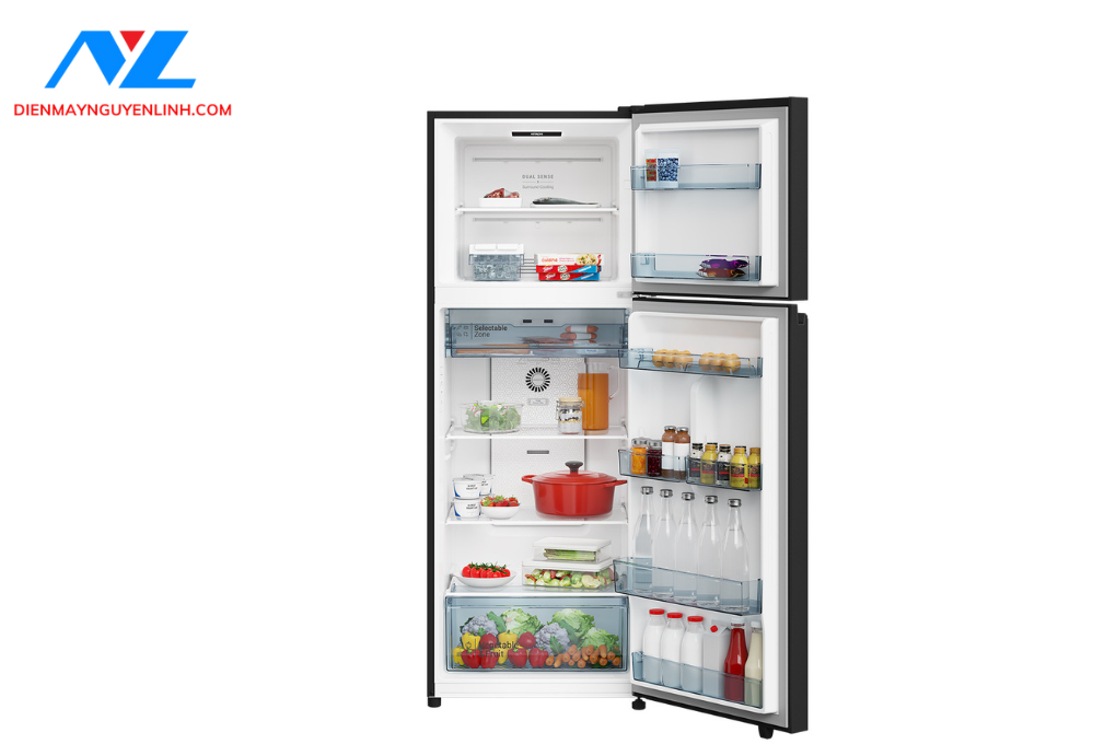 Tủ Lạnh Hitachi Inverter 374 Lít HRTN6408SAGBKVN