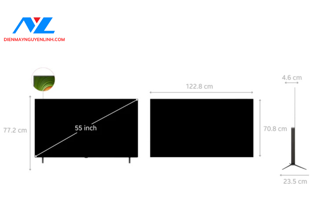 Smart Tivi OLED LG AI 4K 55 inch OLED55B5PSA