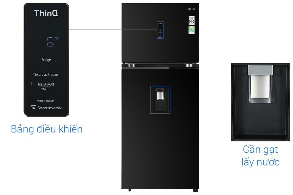 Tủ lạnh LG Inverter 374 lít GN-D372BLA