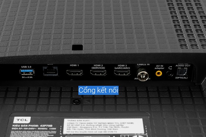 Google Tivi TCL 4K 43 inch 43P79B