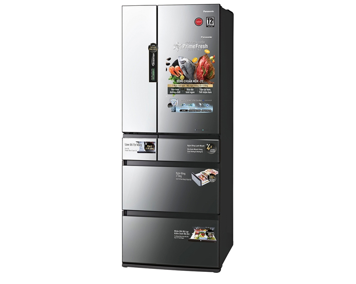 NR-F503GT-X2 - Tủ lạnh Side by Side 6 cánh Panasonic Inverter 491 lít