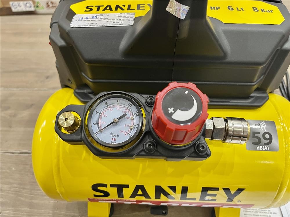Máy nén khí Stanley DST100/8/6 (1HP - 6 lít, không dầu)