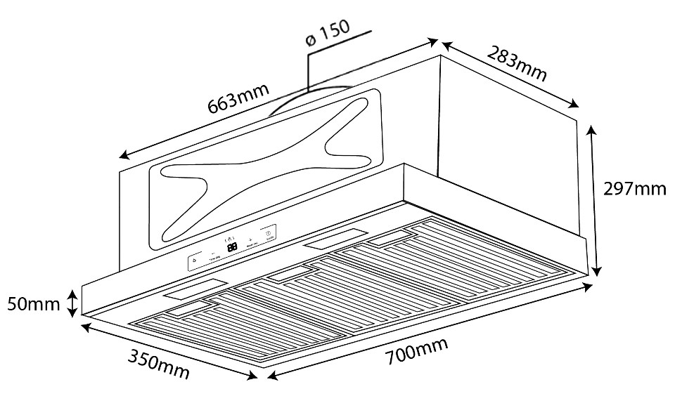 Máy hút mùi Kocher TURBO X-668T