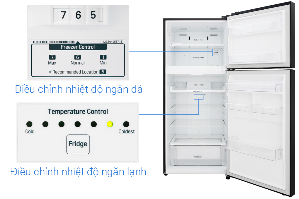 Tủ lạnh LG Inverter 393 lít GN-B422WB
