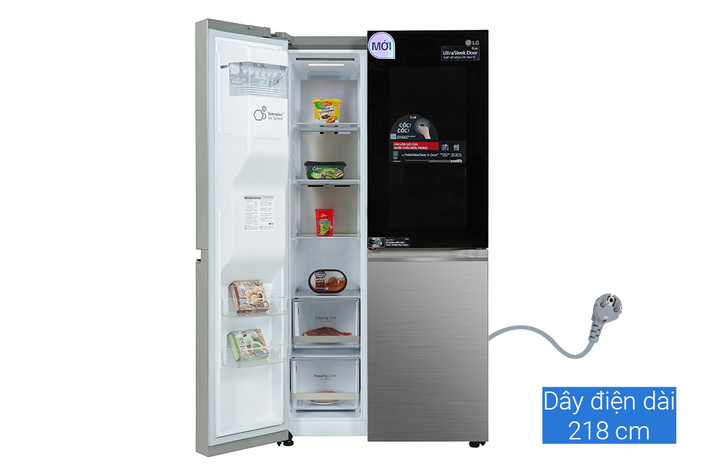 Tủ lạnh LG Inverter 635L SBS 4 cánh InstaView Door in Door GR-X257JS