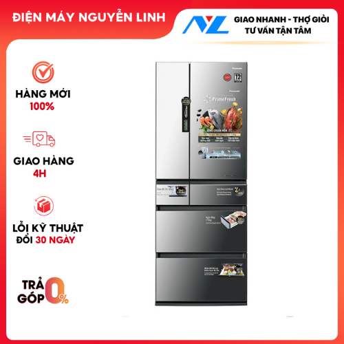 NR-F503GT-X2 - Tủ lạnh Side by Side 6 cánh Panasonic Inverter 491 lít