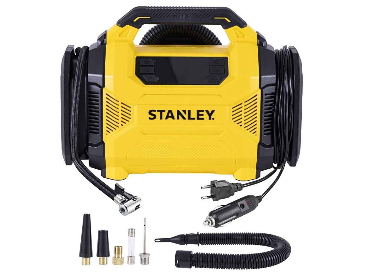 Máy bơm hơi đa năng dùng điện 12V/220V Stanley SXIF3501