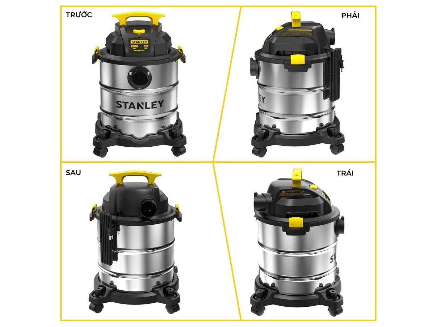 Máy hút bụi công nghiệp 3 chức năng Stanley SL19417-6AB (23 lít)