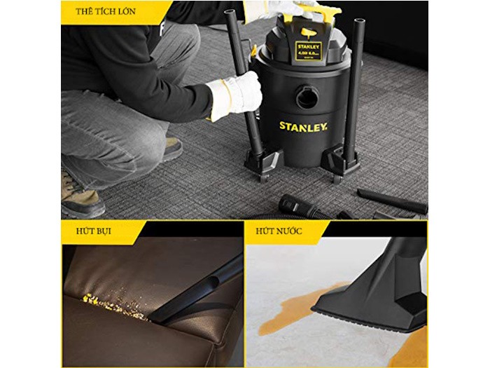Máy hút bụi công nghiệp 3 chức năng Stanley SL19417P-6AB (23 lít)
