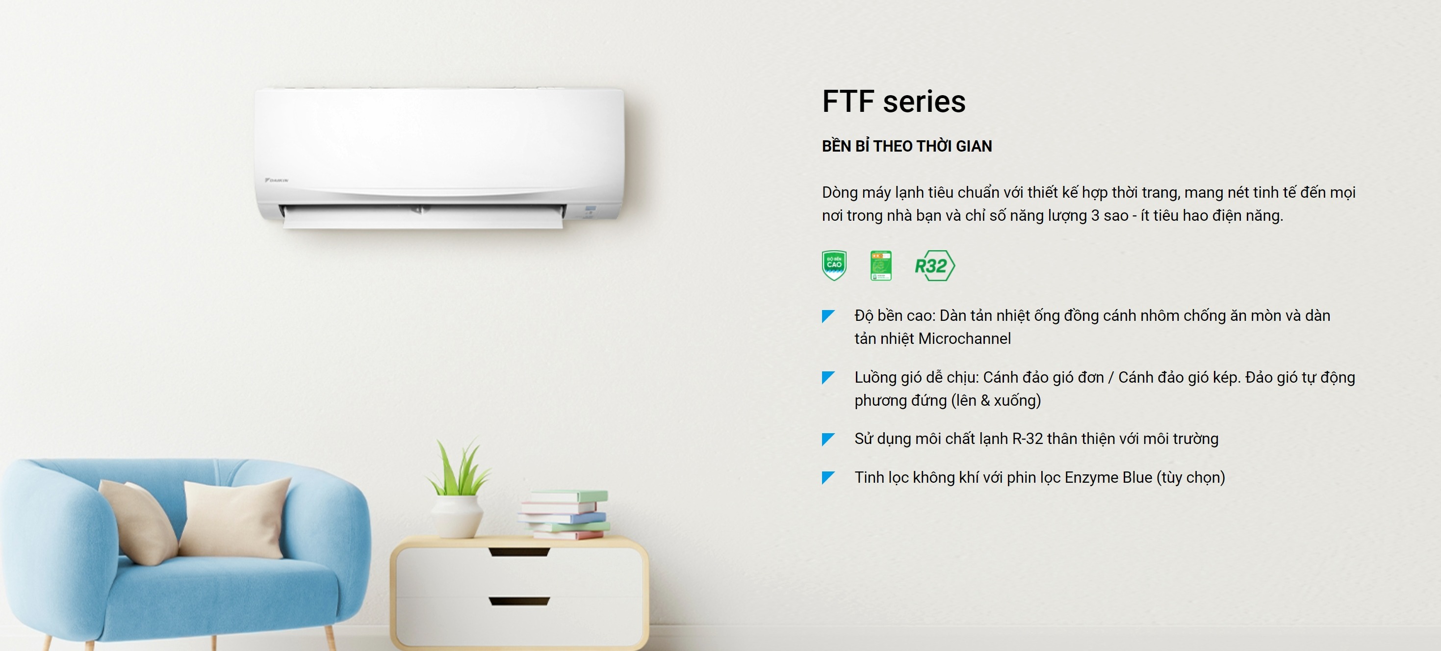 Máy lạnh Daikin mono 1.5 HP FTF35XAV1V