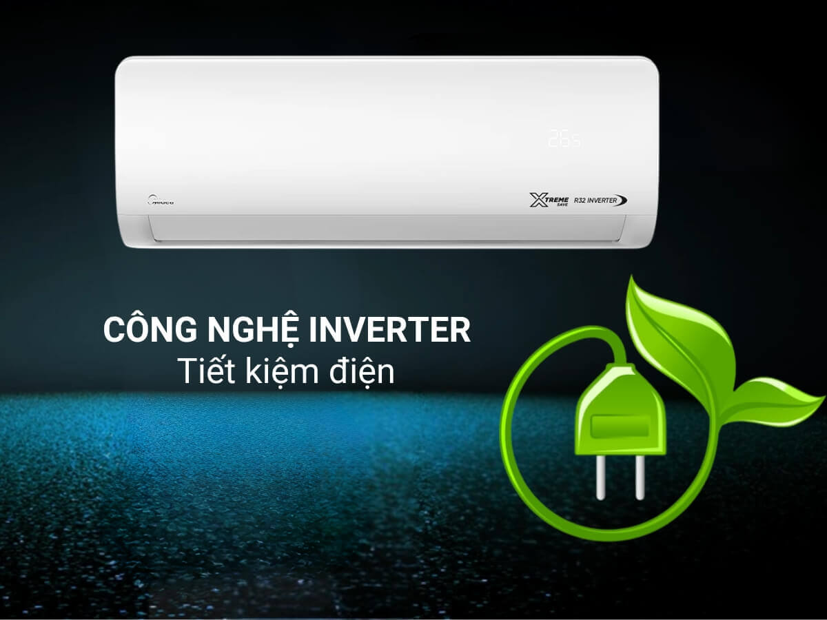 Máy lạnh treo tường Midea Inverter 1.0 HP MSCE-10CRFN8