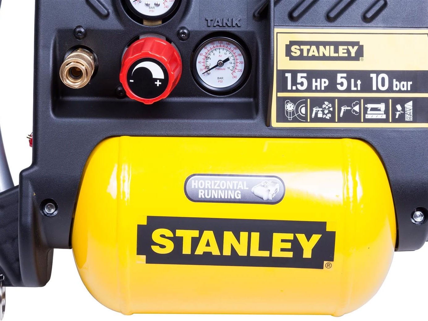 Máy nén khí không dầu 5 lít Stanley DN200/10/5