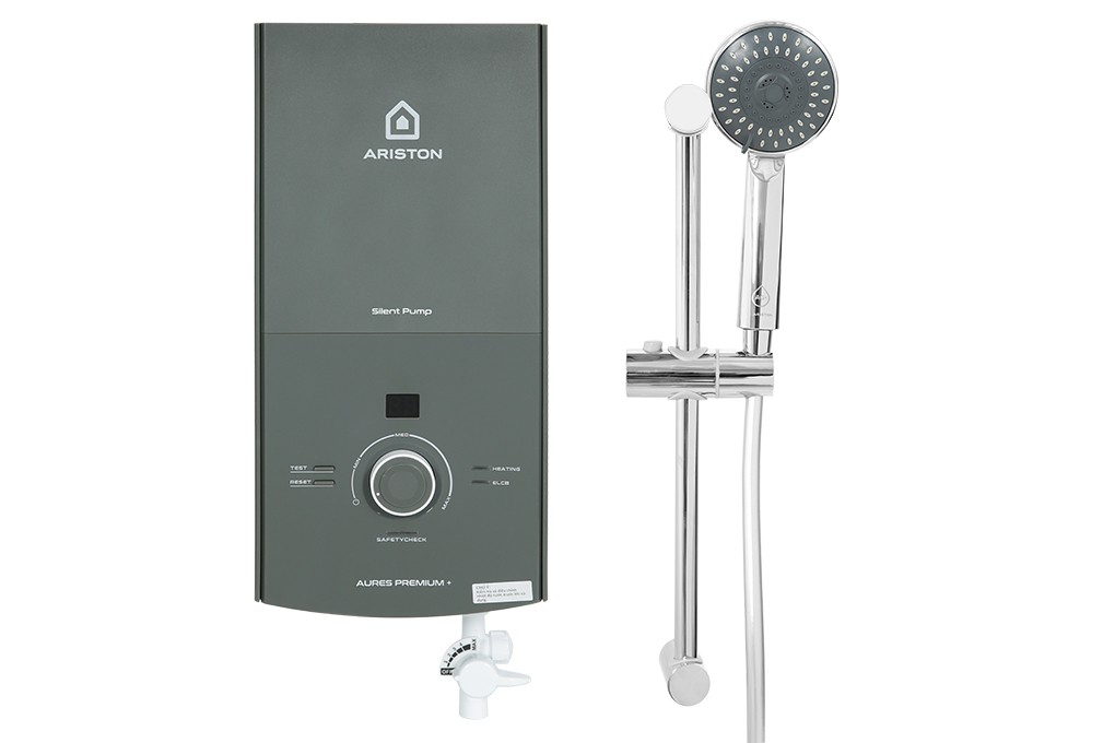 Máy nước nóng trực tiếp Ariston 4500W AURES PREMIUM+ 4.5P-CÓ BƠM