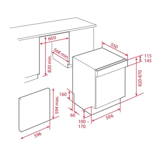 Máy rửa chén Teka DW8 60S 40716160