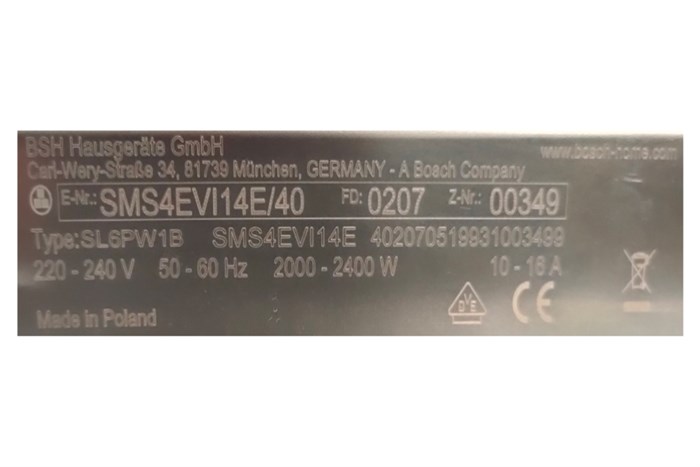 Máy rửa chén độc lập Bosch SMS4EVI14E - Serie 4
