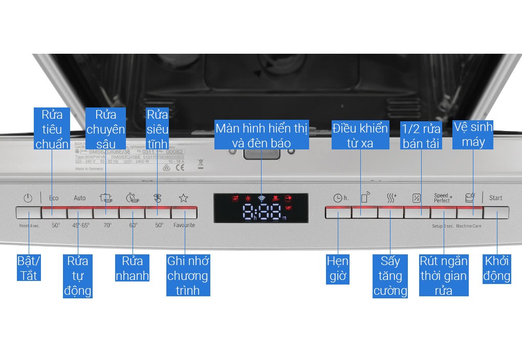 Máy rửa chén độc lập Bosch SMS6ECI11E 13 bộ, Serie 6