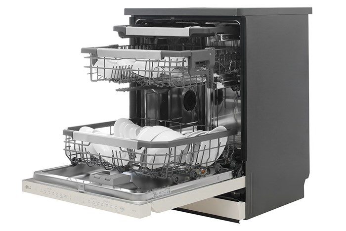 Máy rửa chén LG LDT14BGA3 TrueSteam màu Be