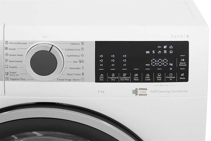 Máy sấy bơm nhiệt Bosch 9 kg WQG24570SG Series 6
