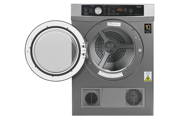 Máy sấy bơm nhiệt Aqua 10 Kg AQH-H1000J.PS