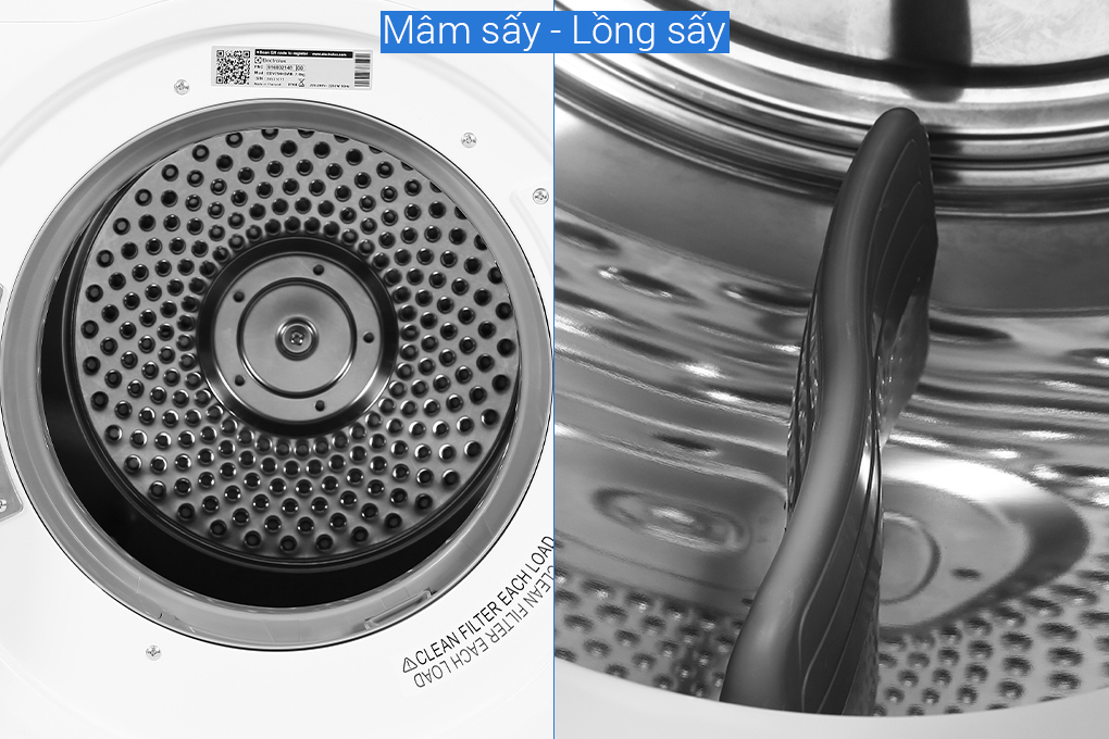 Máy sấy Electrolux 9 kg EDS904H3WC