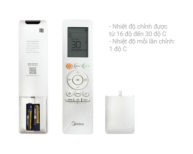Máy lạnh treo tường Midea Inverter 1.5 HP MSAGA-13CRDN8
