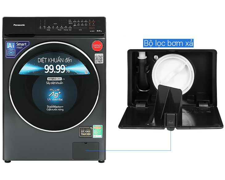 NA-V95FR1BVT - Máy giặt sấy Panasonic 9.5/2 kg