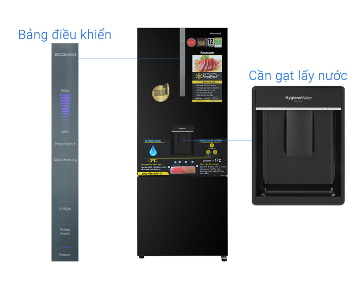 NR-BX421GPKV - Tủ lạnh Panasonic Inverter 377 lít NR-BX421GPKV