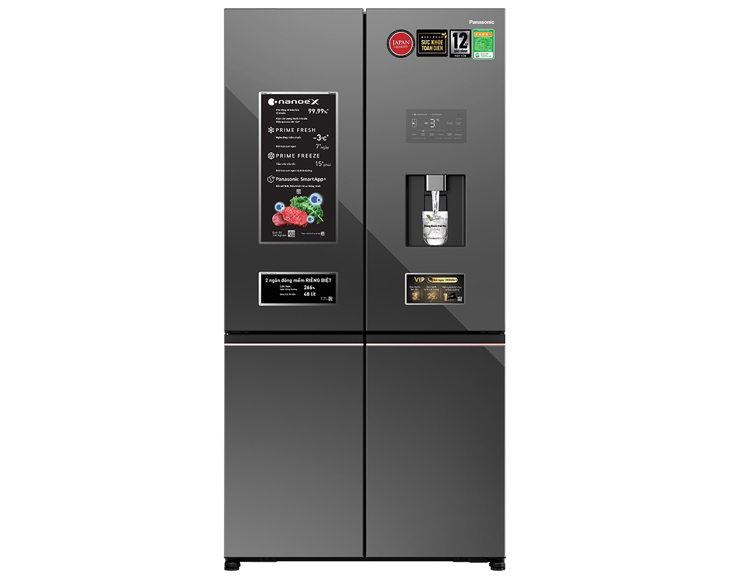 NR-XY680YMMV - Tủ lạnh MULTIDOOR Side by Side 4 cánh Panasonic Inverter 621 lít