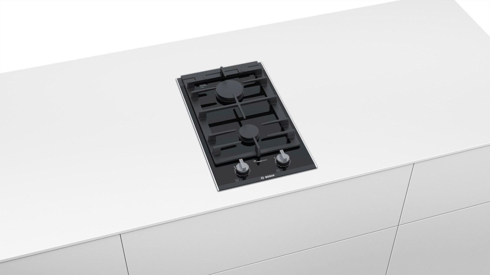 Bếp gas Bosch Domino PRB3A6B70 - Hai vùng nấu nhỏ gọn