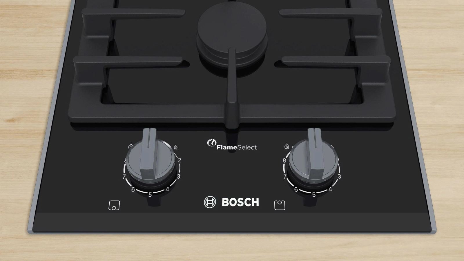 Bếp gas Bosch Domino PRB3A6B70 - Hai vùng nấu nhỏ gọn