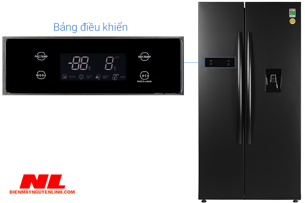 Tủ lạnh Toshiba Inverter 513 lít GR-RS682WE-PMV(06)-MG