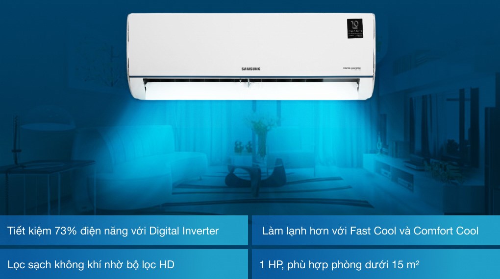 Máy lạnh Samsung Inverter 1.5 HP AR12TYHQASINSV