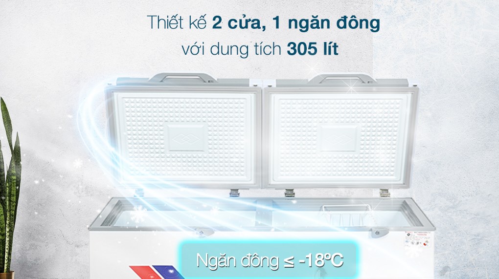 Tủ đông Sanaky Inverter VH-4099A4K cánh kính cường lực màu xám