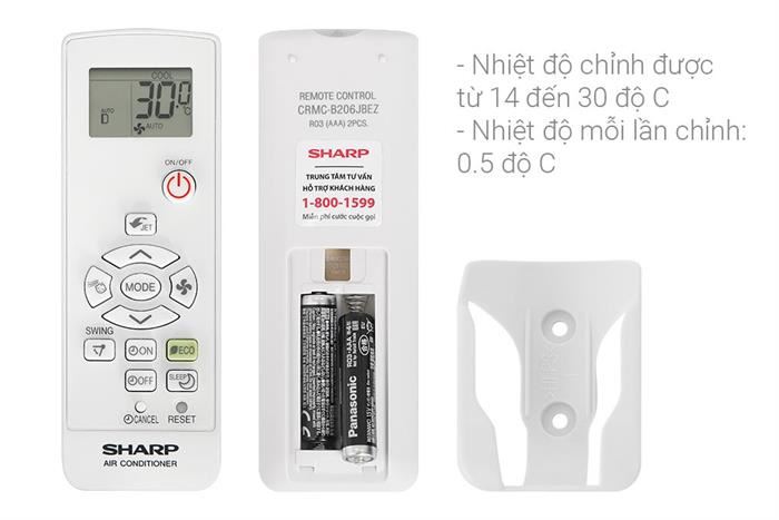Máy lạnh treo tường Sharp Inverter 2.0 HP AH-X18CEWC