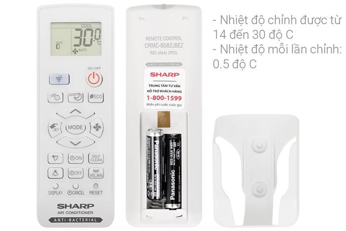 Máy lạnh Sharp Inverter 2.5 HP AH-XP24CMW