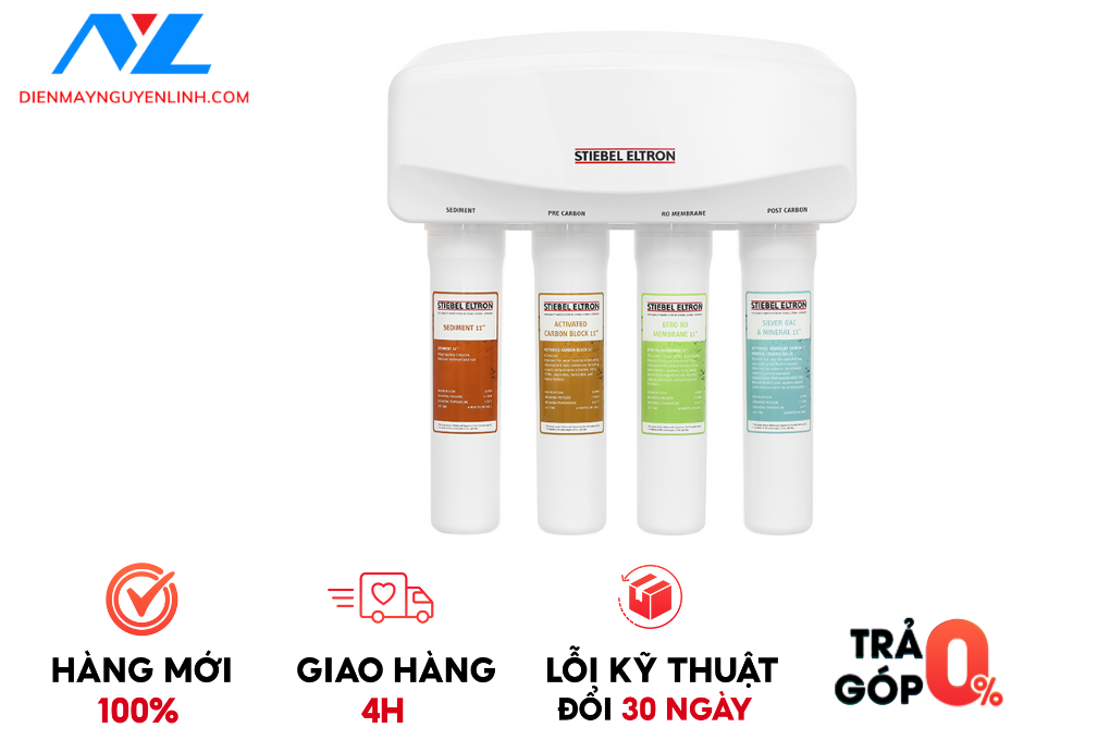 Máy lọc nước RO Stiebel Eltron Glacier 4 lõi - HÀNG CHÍNH HÃNG