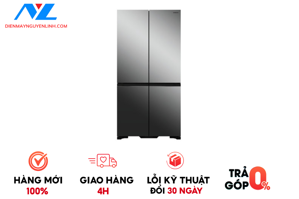Tủ lạnh Hitachi 638 lít R-WB640VGV0X(MIR)