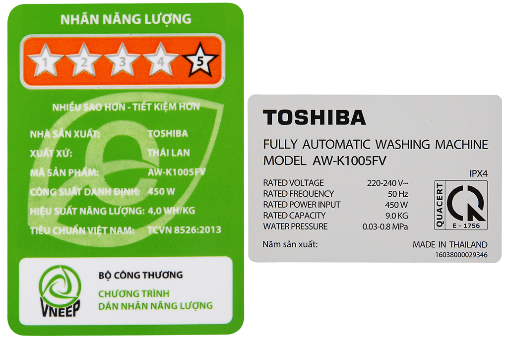 Máy giặt Toshiba 8.0kg AW-K905DV(SG)