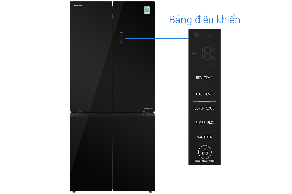 Tủ lạnh Toshiba Inverter 511lít GR-RF610WE-PGV(22)-XK